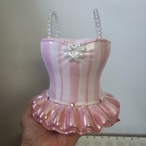 RUSS PEARLS AND RHINESTONES BALLERINA DRESS BANK.